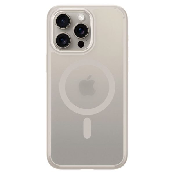Θήκη Spigen Ultra Hybrid (MagFit) Frost Natural Titanium-Apple iPhone 15 Pro Max (ACS07210) - Image 17