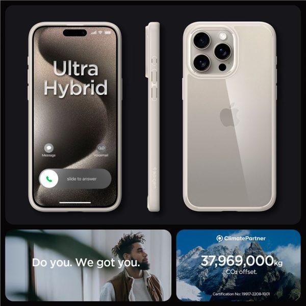 Θήκη Spigen Ultra Hybrid Natural Titanium-Apple iPhone 15 Pro (ACS07214) - Image 14