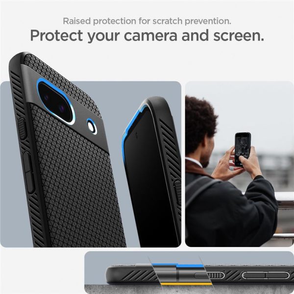 SPIGEN LIQUID AIR GOOGLE PIXEL 8A MATTE BLACK (ACS07257) - Image 27
