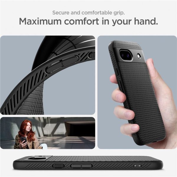 SPIGEN LIQUID AIR GOOGLE PIXEL 8A MATTE BLACK (ACS07257) - Image 28