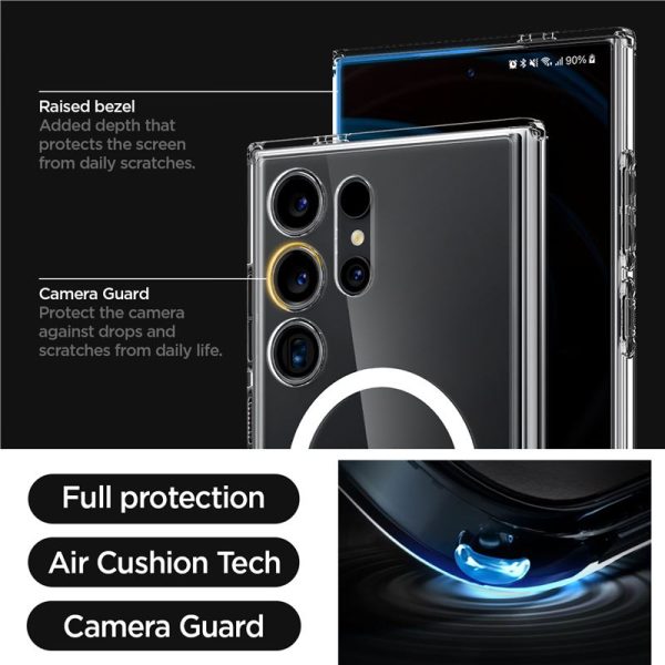 Θήκη Spigen Ultra Hybrid Metal Ring (MagFit) White-Samsung Galaxy S24 Ultra (ACS07297) - Image 17
