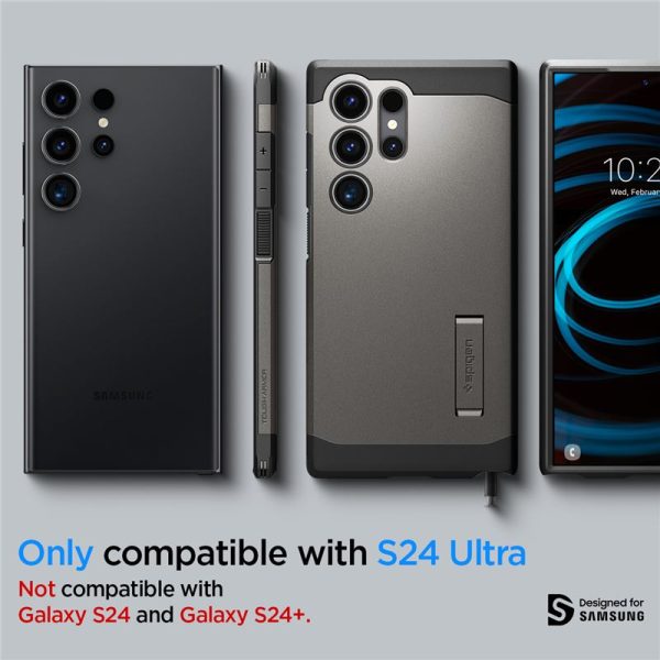 Θήκη Spigen Tough Armor Gunmetal-Samsung Galaxy S24 Ultra (ACS07301) - Image 18