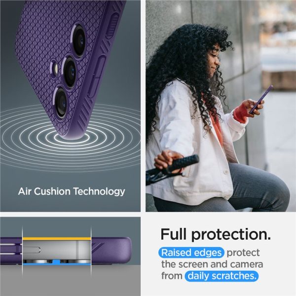 Θήκη Spigen Liquid Air Deep Purple-Samsung Galaxy S24 (ACS07451) - Image 24