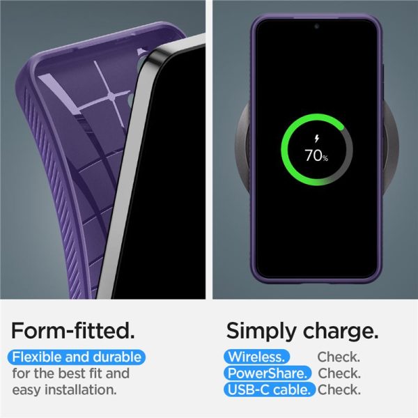 Θήκη Spigen Liquid Air Deep Purple-Samsung Galaxy S24 (ACS07451) - Image 26
