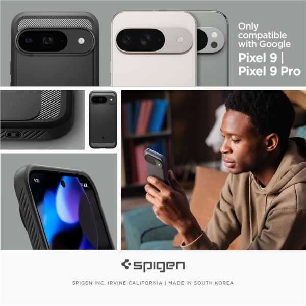SPIGEN RUGGED ARMOR GOOGLE PIXEL 9 / 9 PRO MATTE BLACK (ACS07685) - Image 21