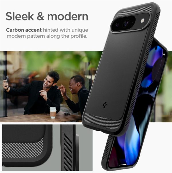 SPIGEN RUGGED ARMOR GOOGLE PIXEL 9 / 9 PRO MATTE BLACK (ACS07685) - Image 22