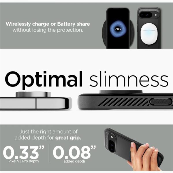 SPIGEN RUGGED ARMOR GOOGLE PIXEL 9 / 9 PRO MATTE BLACK (ACS07685) - Image 24