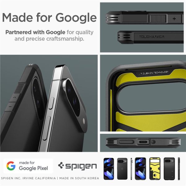 SPIGEN TOUGH ARMOR GOOGLE PIXEL 9 / 9 PRO BLACK (ACS07692) - Image 24