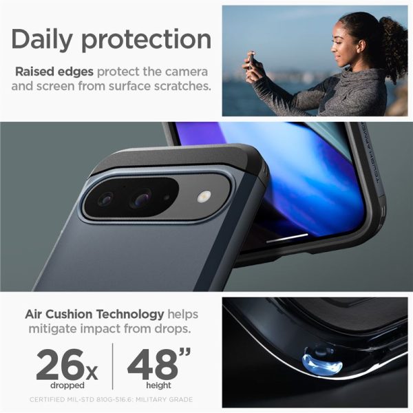 SPIGEN TOUGH ARMOR GOOGLE PIXEL 9 / 9 PRO METAL SLATE (ACS07693) - Image 21