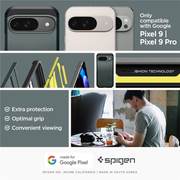 SPIGEN TOUGH ARMOR GOOGLE PIXEL 9 / 9 PRO ABYSS GREEN (ACS07694) - Image 19