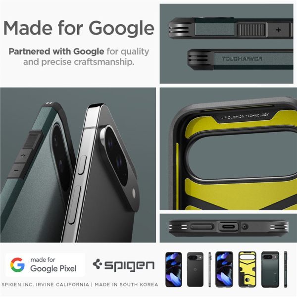 SPIGEN TOUGH ARMOR GOOGLE PIXEL 9 / 9 PRO ABYSS GREEN (ACS07694) - Image 24