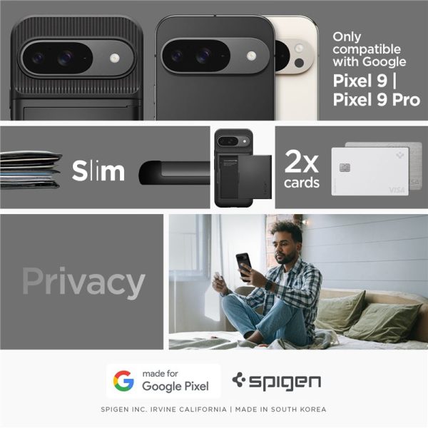 SPIGEN SLIM ARMOR CS GOOGLE PIXEL 9 / 9 PRO BLACK (ACS07695) - Image 21
