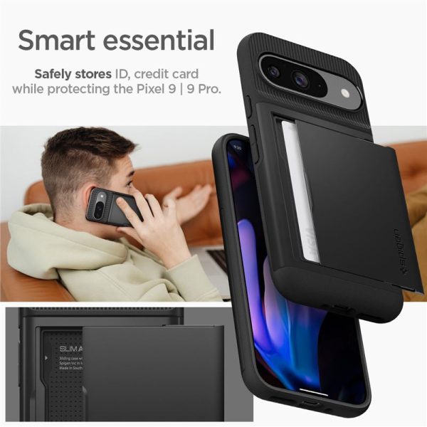 SPIGEN SLIM ARMOR CS GOOGLE PIXEL 9 / 9 PRO BLACK (ACS07695) - Image 22
