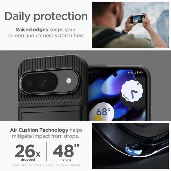 SPIGEN SLIM ARMOR CS GOOGLE PIXEL 9 / 9 PRO BLACK (ACS07695) - Image 23