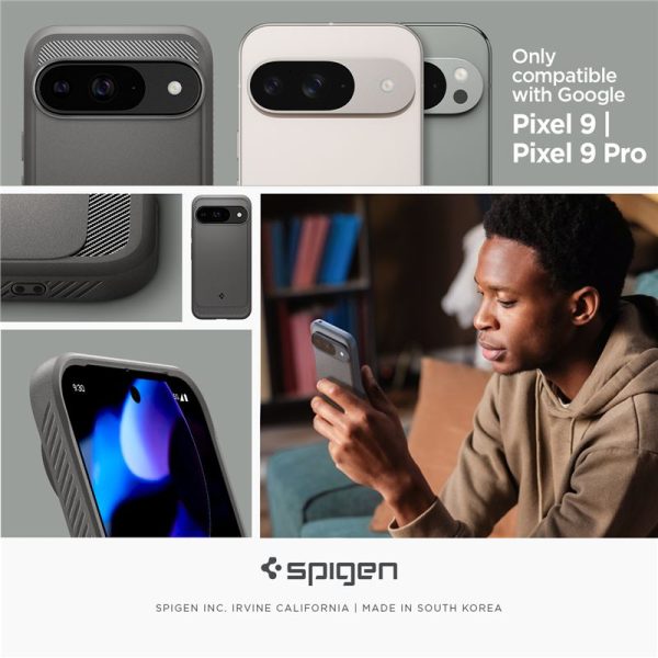 SPIGEN RUGGED ARMOR GOOGLE PIXEL 9 / 9 PRO MARBLE GREY (ACS07783) - Image 21