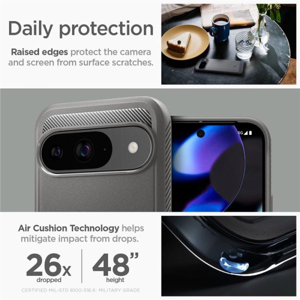 SPIGEN RUGGED ARMOR GOOGLE PIXEL 9 / 9 PRO MARBLE GREY (ACS07783) - Image 23