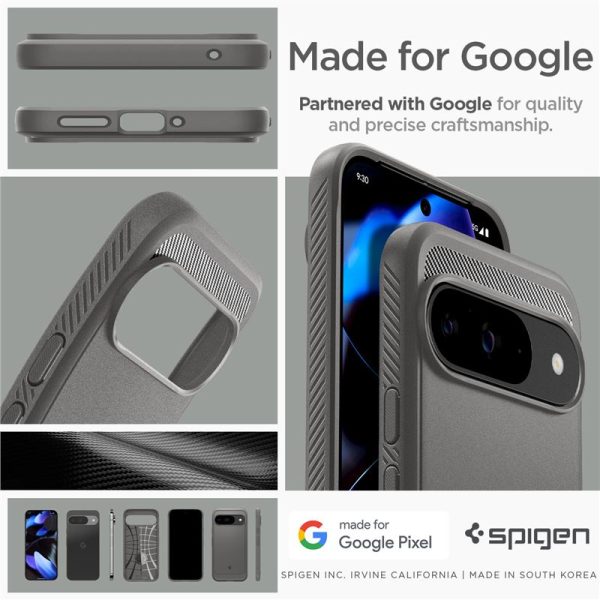 SPIGEN RUGGED ARMOR GOOGLE PIXEL 9 / 9 PRO MARBLE GREY (ACS07783) - Image 26