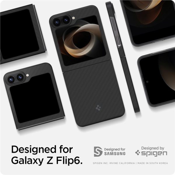 Θήκη Spigen AirSkin Aramid Black-Samsung Galaxy Z Flip 6/7 FE (ACS07843) - Image 22