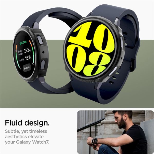Θήκη Spigen Liquid Air Black-Samsung Galaxy Watch 7 44mm (ACS07900) - Image 18