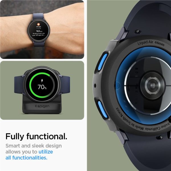 Θήκη Spigen Liquid Air Black-Samsung Galaxy Watch 7 44mm (ACS07900) - Image 20