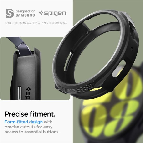 Θήκη Spigen Liquid Air Black-Samsung Galaxy Watch 7 44mm (ACS07900) - Image 22