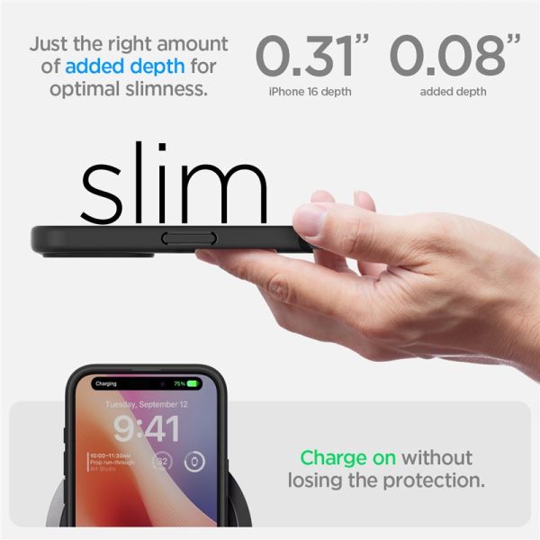 Θήκη Spigen Ultra Hybrid Matte Black-Apple iPhone 16 Plus (ACS08072) - Image 17