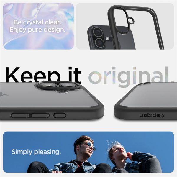 Θήκη Spigen Ultra Hybrid Matte Black-Apple iPhone 16 Plus (ACS08072) - Image 26