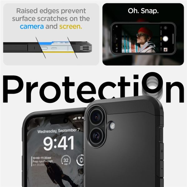 Θήκη Spigen Tough Armor (MagFit) Black-Apple iPhone 16 Plus (ACS08085) - Image 20