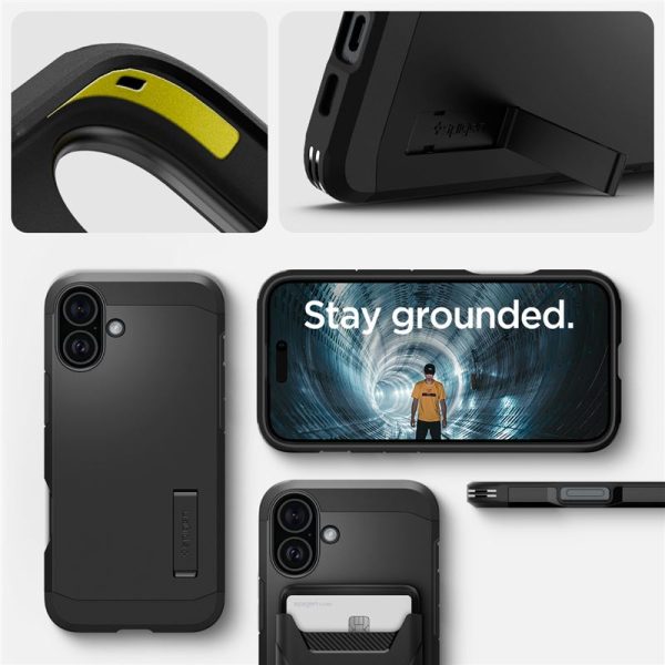 Θήκη Spigen Tough Armor (MagFit) Black-Apple iPhone 16 Plus (ACS08085) - Image 23