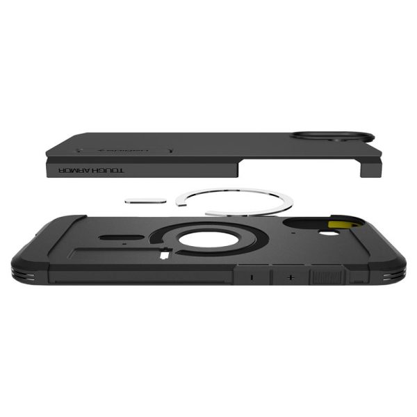 Θήκη Spigen Tough Armor (MagFit) Black-Apple iPhone 16 Plus (ACS08085) - Image 30