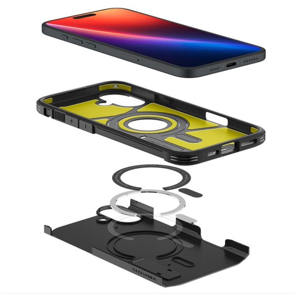 Θήκη Spigen Tough Armor (MagFit) Black-Apple iPhone 16 Plus (ACS08085) - Image 31