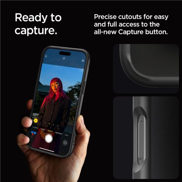 Θήκη Spigen Ultra Hybrid Frost Black-Apple iPhone 16 Pro (ACS08124) - Image 15