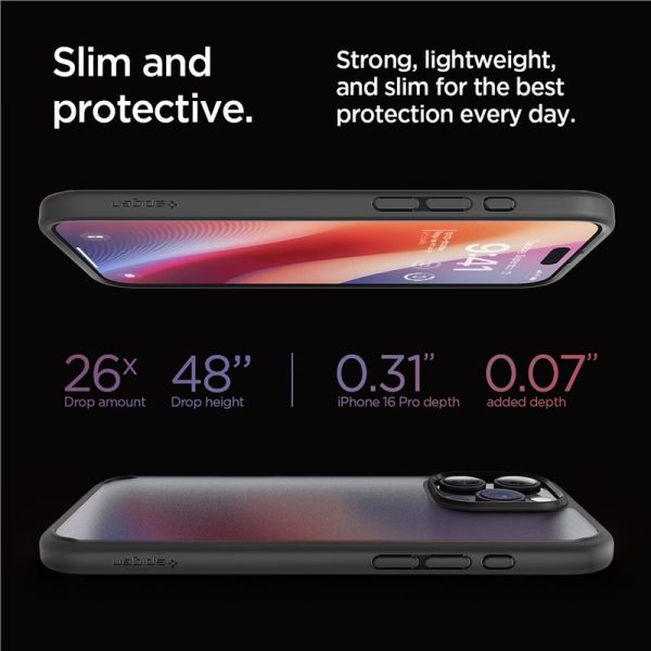 Θήκη Spigen Ultra Hybrid Frost Black-Apple iPhone 16 Pro (ACS08124) - Image 17