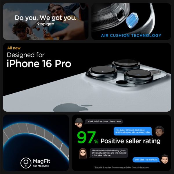 Θήκη Spigen Ultra Hybrid (MagFit) Carbon Fiber-Apple iPhone 16 Pro (ACS08131) - Image 11