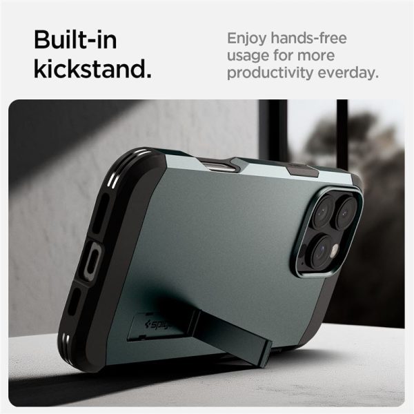Θήκη Spigen Tough Armor AI (MagFit) Abyss Green-Apple iPhone 16 Pro (ACS08148) - Image 15