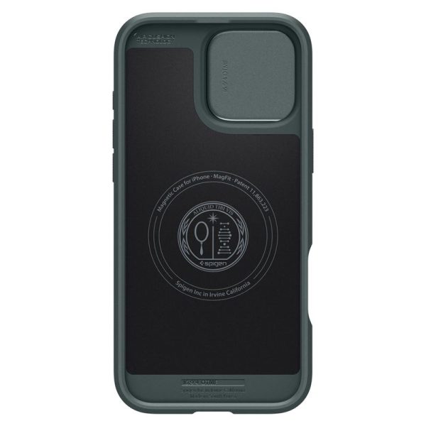 SPIGEN OPTIK ARMOR MAG MAGSAFE IPHONE 16 PRO ABYSS GREEN (ACS08150) - Image 12
