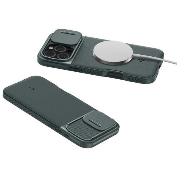 SPIGEN OPTIK ARMOR MAG MAGSAFE IPHONE 16 PRO ABYSS GREEN (ACS08150) - Image 15