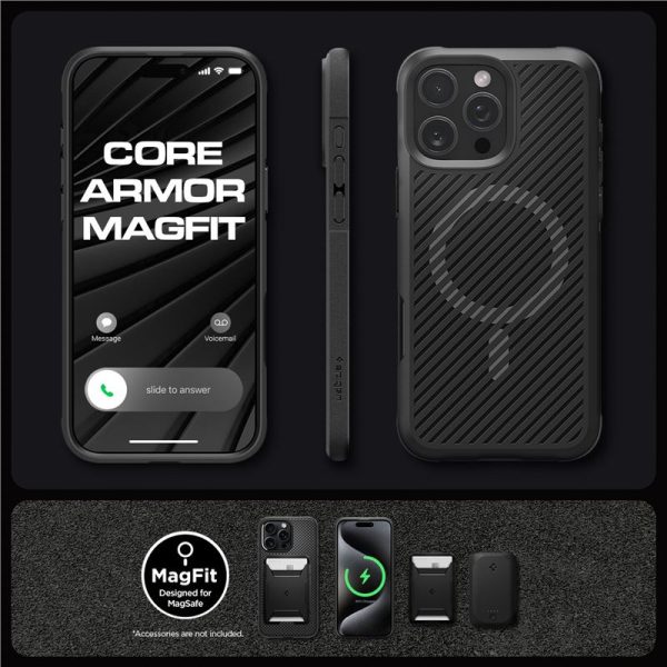Θήκη Spigen Core Armor (MagFit) Black-Apple iPhone 16 Pro (ACS08158) - Image 15