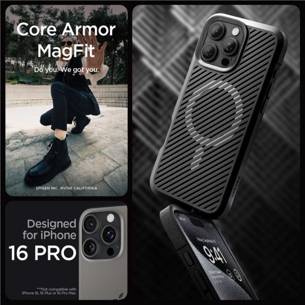 Θήκη Spigen Core Armor (MagFit) Black-Apple iPhone 16 Pro (ACS08158) - Image 21