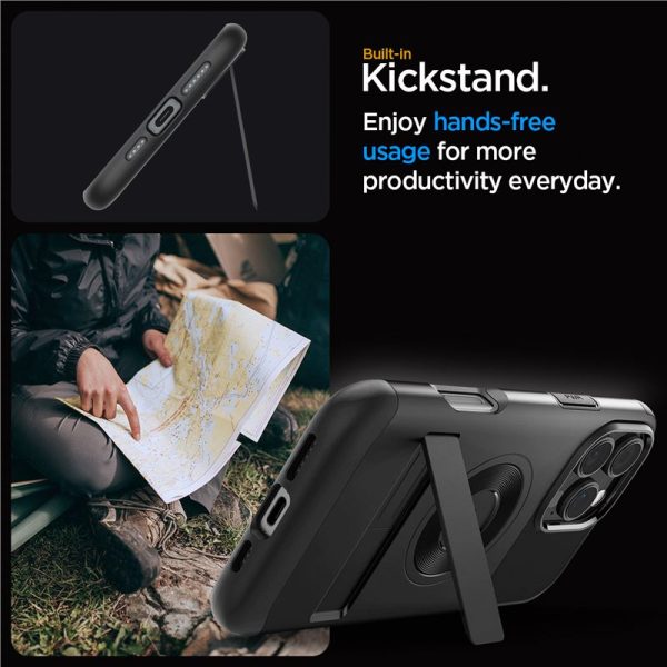 Θήκη Spigen Slim Armor (MagFit) Black-Apple iPhone 16 Pro (ACS08164) - Image 15