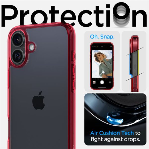 Θήκη Spigen Ultra Hybrid Red Crystal-Apple iPhone 16 (ACS08203) - Image 16