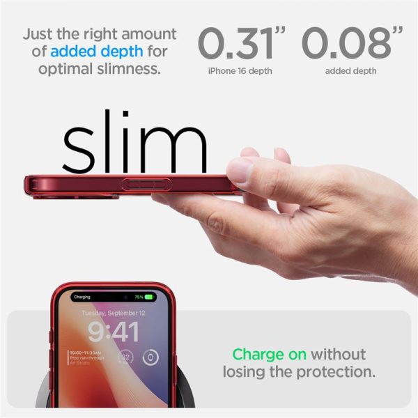 Θήκη Spigen Ultra Hybrid Red Crystal-Apple iPhone 16 (ACS08203) - Image 17