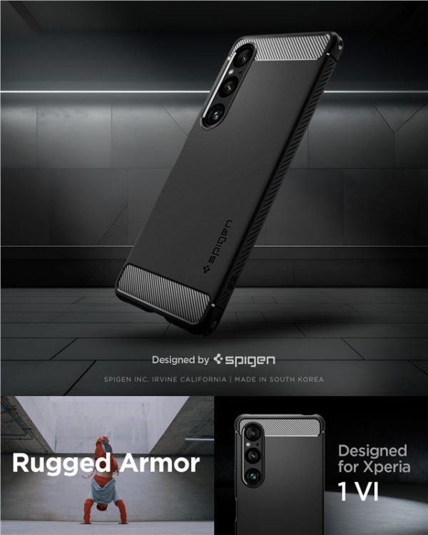 SPIGEN RUGGED ARMOR SONY XPERIA 1 VI MATTE BLACK (ACS08296) - Image 15