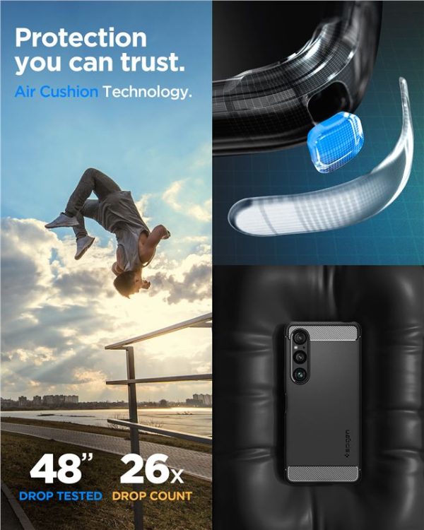 SPIGEN RUGGED ARMOR SONY XPERIA 1 VI MATTE BLACK (ACS08296) - Image 16
