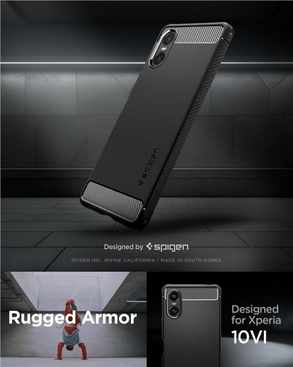 SPIGEN RUGGED ARMOR SONY XPERIA 10 VI MATTE BLACK (ACS08298) - Image 13