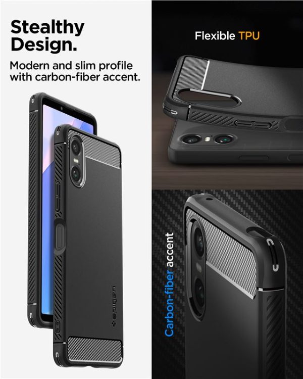 SPIGEN RUGGED ARMOR SONY XPERIA 10 VI MATTE BLACK (ACS08298) - Image 15