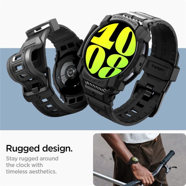 SPIGEN RUGGED ARMOR PRO SAMSUNG GALAXY WATCH 7 (40 MM) MATTE BLACK (ACS08336) - Image 18