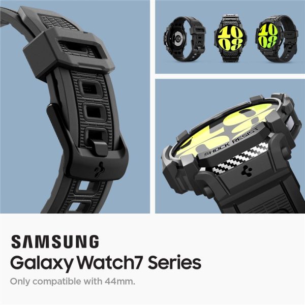 SPIGEN RUGGED ARMOR PRO SAMSUNG GALAXY WATCH 7 (44 MM) MATTE BLACK (ACS08338) - Image 17