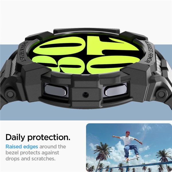 SPIGEN RUGGED ARMOR PRO SAMSUNG GALAXY WATCH 7 (44 MM) MATTE BLACK (ACS08338) - Image 21