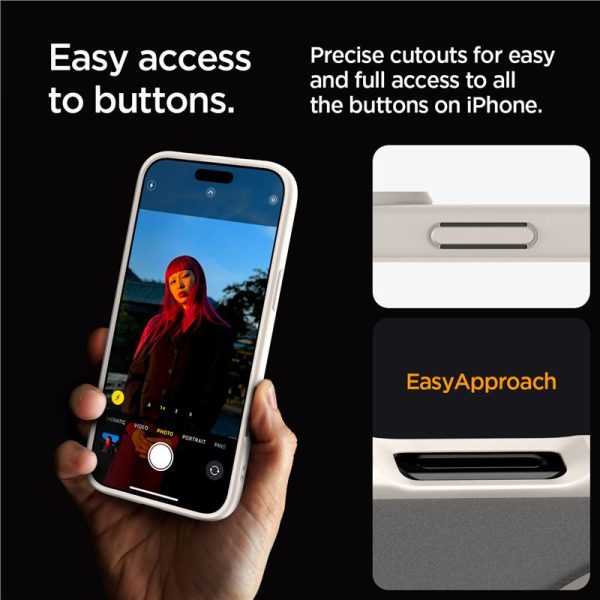 Θήκη Spigen Ultra Hybrid (MagFit) Frost Natural Titanium-Apple iPhone 16 Pro Max (ACS08382) - Image 16